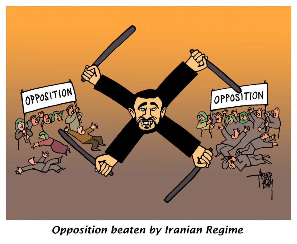 Opposition beaten by Iranian Regime
