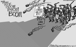 RIOTS IN IRAN  by Mike Keefe