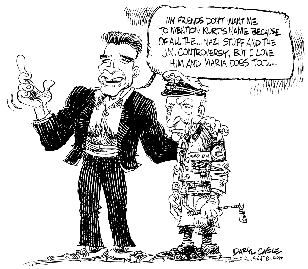  SCHWARZENEGGER AND WALDHEIM by Daryl Cagle