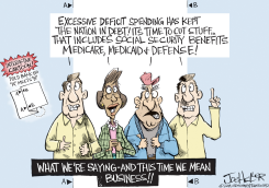 INTERACTIVE BUDGET CUTS by Joe Heller
