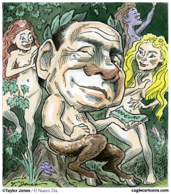 BERLUSCONI IL SATIRO -  by Taylor Jones