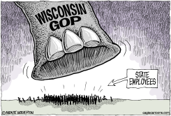 WISCONSIN GOP TRAMPLES STATE EMPLOYEES  by Monte Wolverton