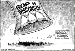 EL GOP DE WISCONSION PISOTEA A EMPLEADOS ESTATALES by Monte Wolverton