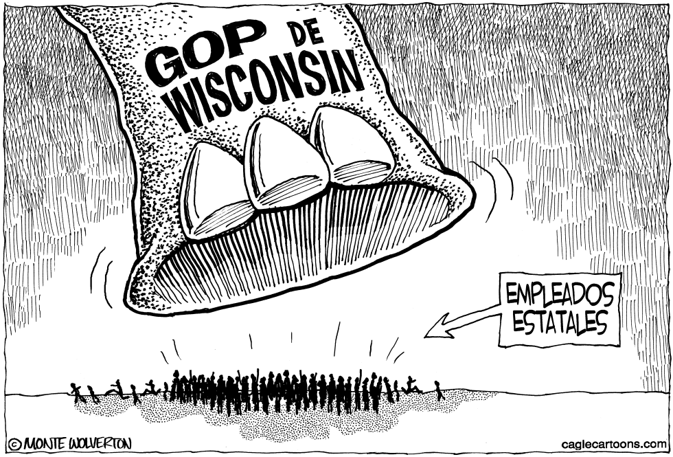  EL GOP DE WISCONSION PISOTEA A EMPLEADOS ESTATALES by Wolverton