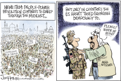 MIDEAST REVOLUTION by Joe Heller