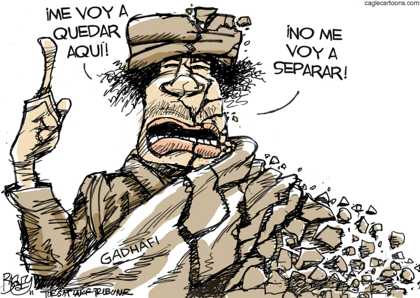 Gadhafi se desmorona / COLOR