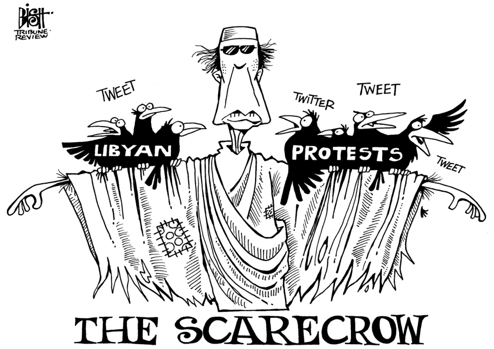 THE LIBYAN SCARECROW, B/W