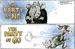 HIDING DEMOCRATS by Joe Heller