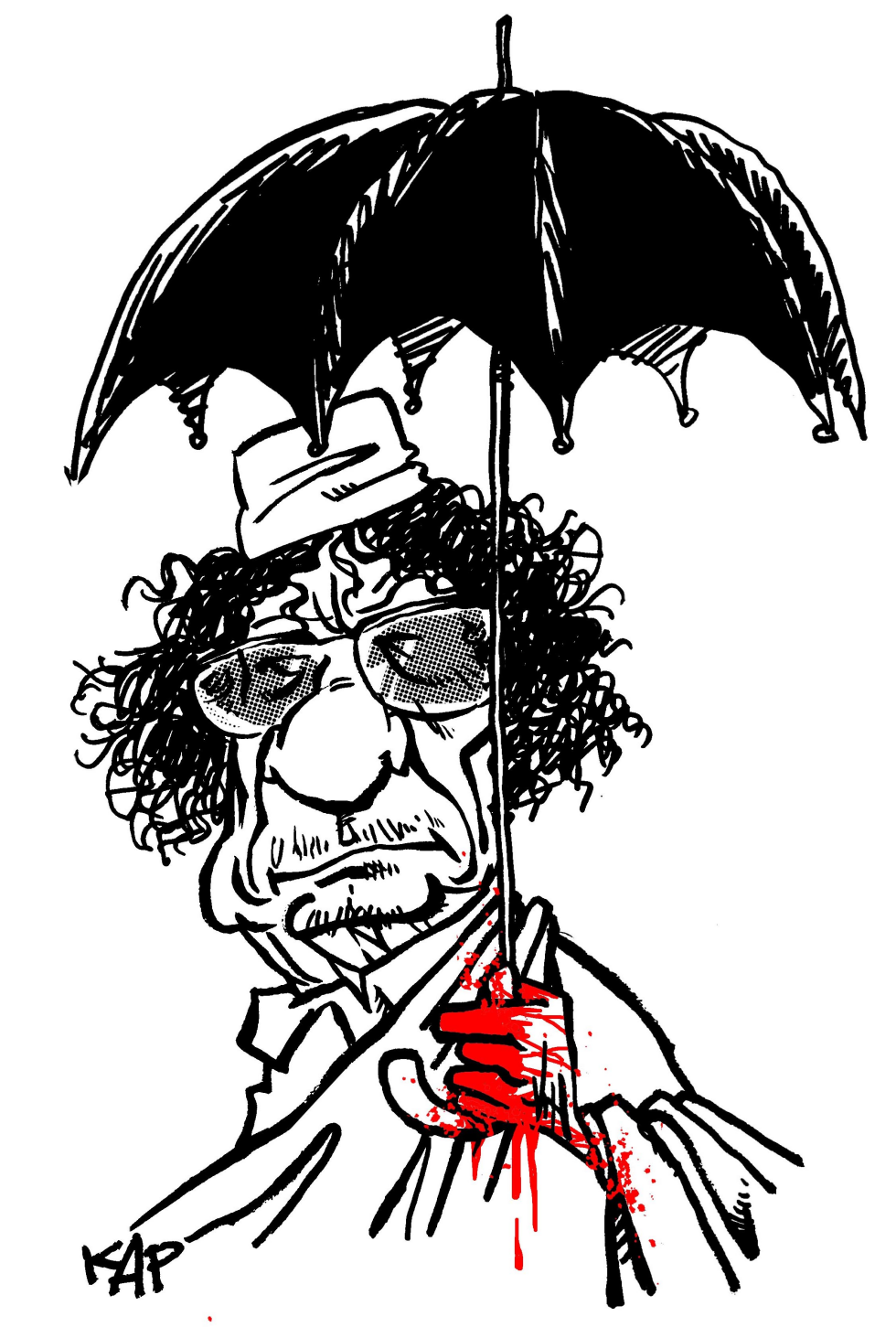  BLOODY GADDAFI by Kap