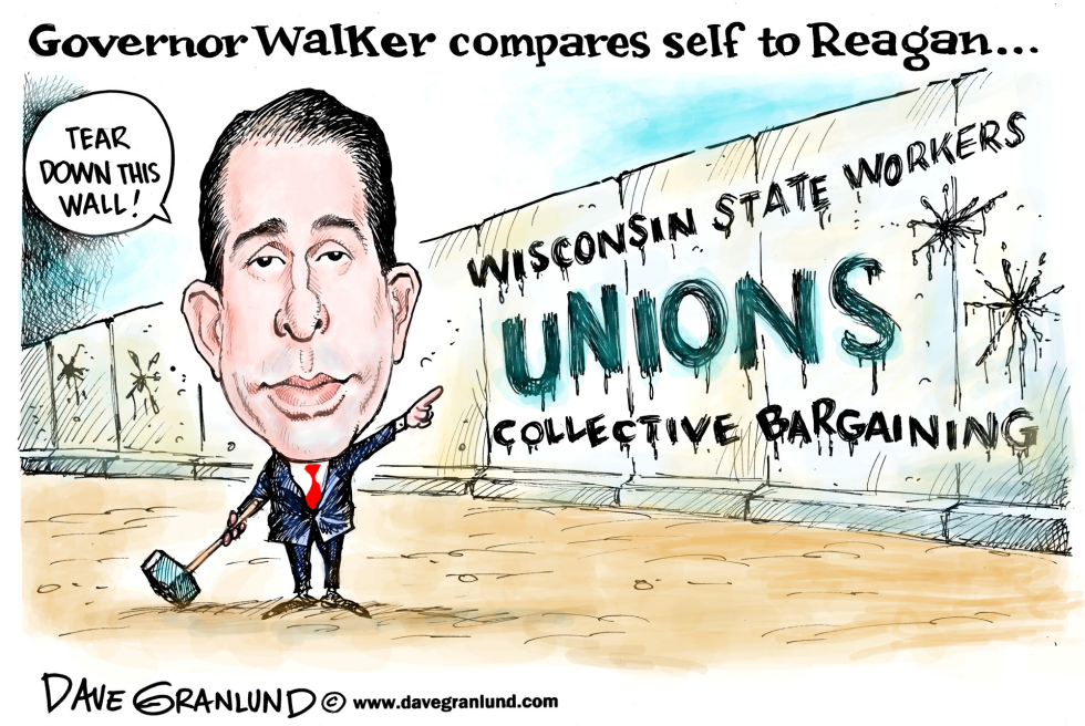 Gov Walker, Reagan wannabe