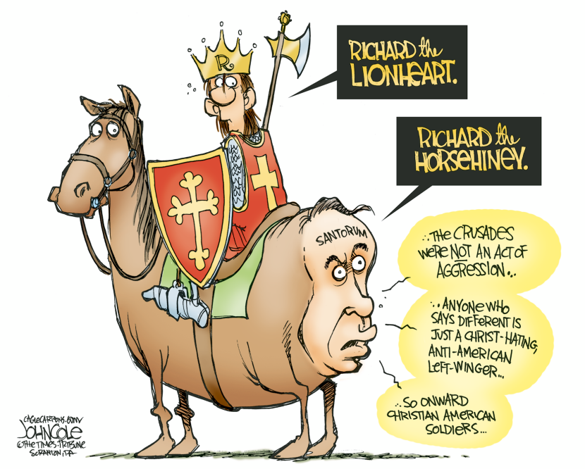 Santorum and the Crusades COLOR