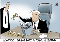 LOCAL- PA BUDGET CUTS,  by Randy Bish