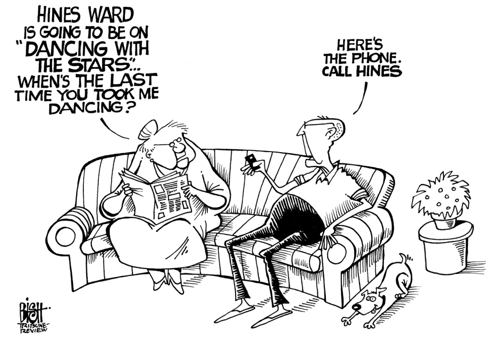 LOCAL- HINES WARD DANCING WITH THE STARS, B/W