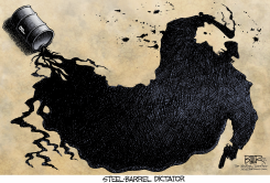 STEEL-BARREL DICTATOR  by Nate Beeler