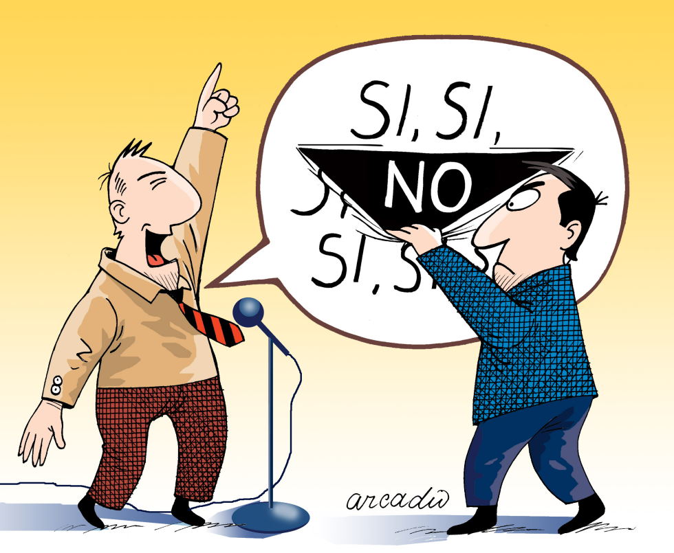 Falsedades de un político