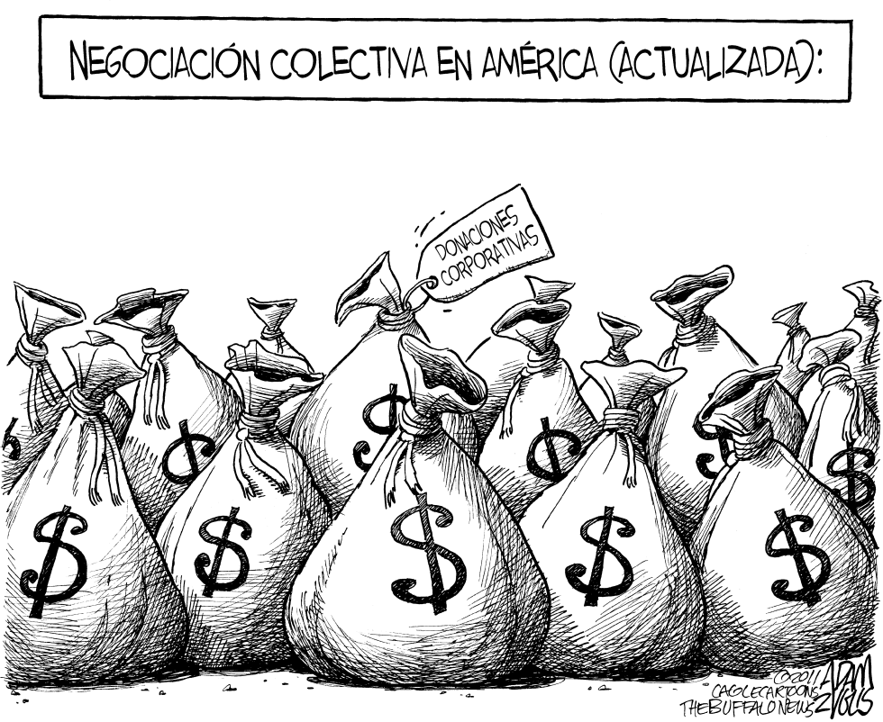  EL DINERO HABLA by Adam Zyglis