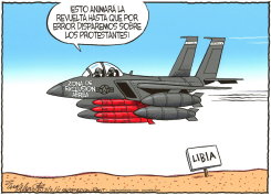 ZONA DE EXCLUSION AEREA EN LIBIA /  by Bob Englehart