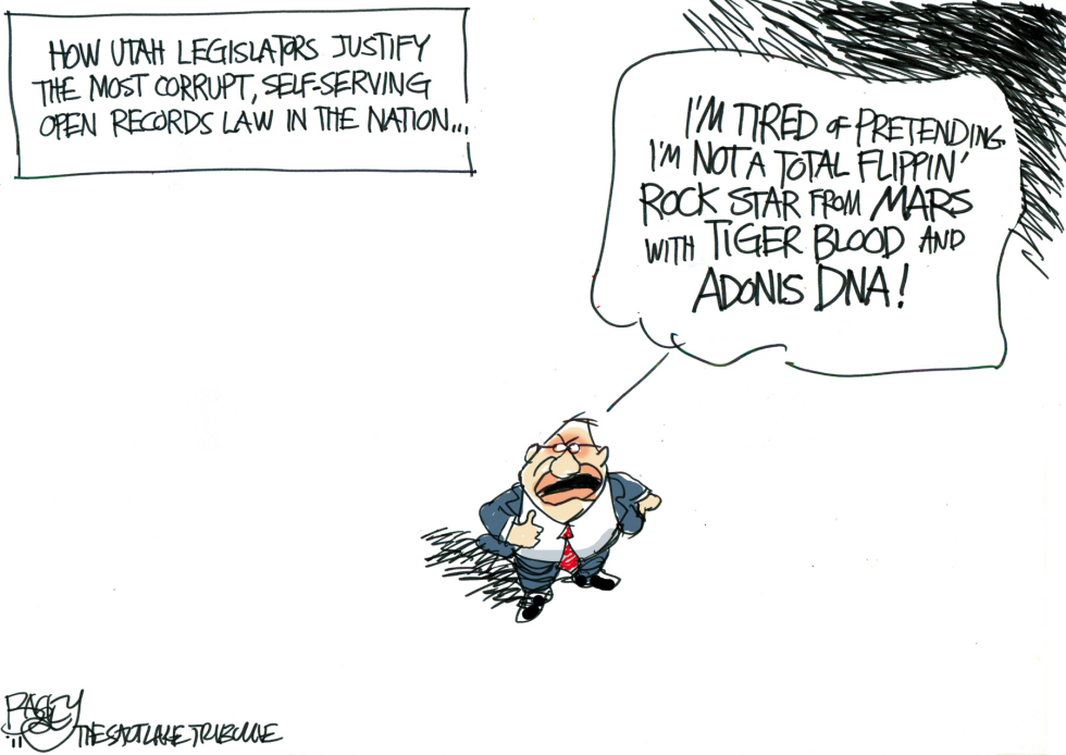  LOCAL UTAH LEGISLATOR ROCK STAR by Pat Bagley