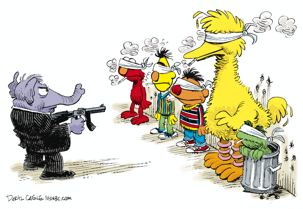  PROPOSED CUTS TO PBS  by Daryl Cagle