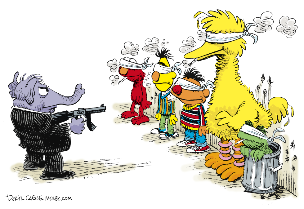 PROPOSED CUTS TO PBS REPOST by Daryl Cagle