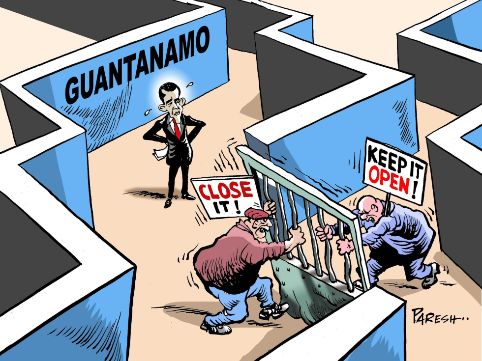 Guantanamo and Obama COLOR