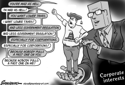 CORPORATE TEA BW by Steve Greenberg
