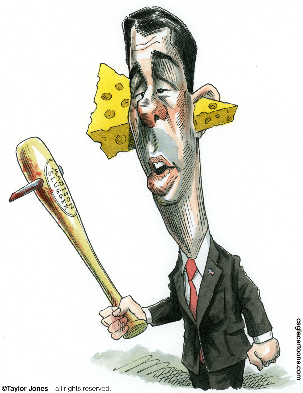  ANTI-UNION GOON SCOTT WALKER  by Taylor Jones