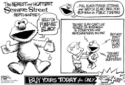 FUND-ME ELMO by Nate Beeler