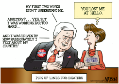 NEWT GINGRICH'S PICK UP LINES FOR CHEATERS by R.J. Matson
