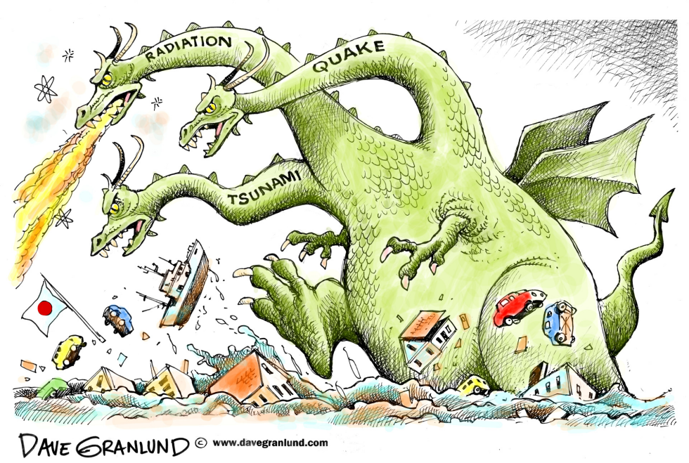  JAPANESE 3-HEADED MONSTER by Dave Granlund