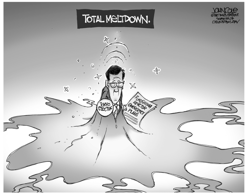 Japan meltdown BW