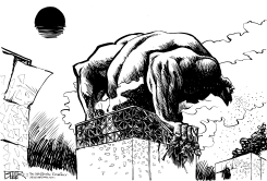 DISASTER EMERGES by Nate Beeler