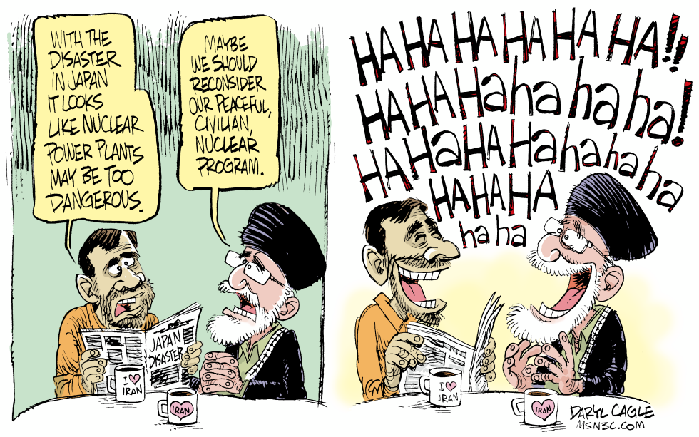 Japan Nuclear Disaster in Iran Color