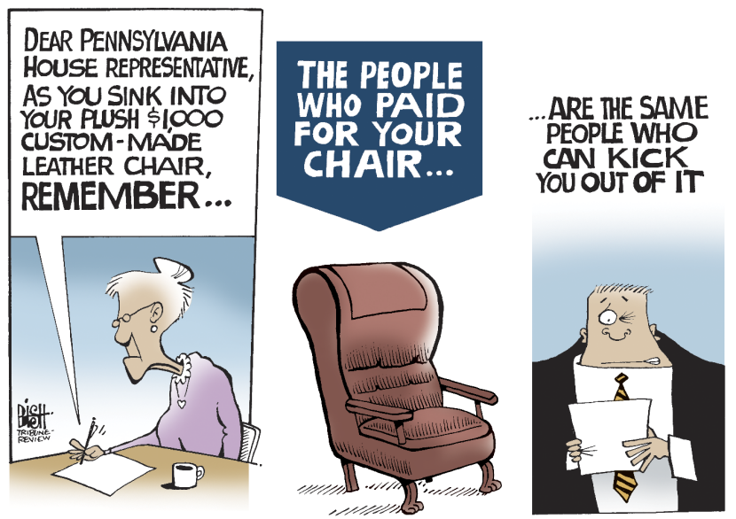 LOCAL- PA BUYS NEW CHAIRS FOR ITS LEADERS, COLOR