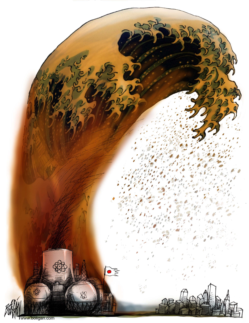 Nuclear Power Tsunami Color