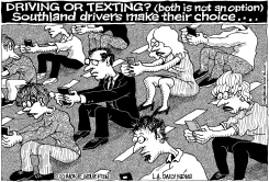TEXTING OR DRIVING WHICH LOCAL-CA by Monte Wolverton