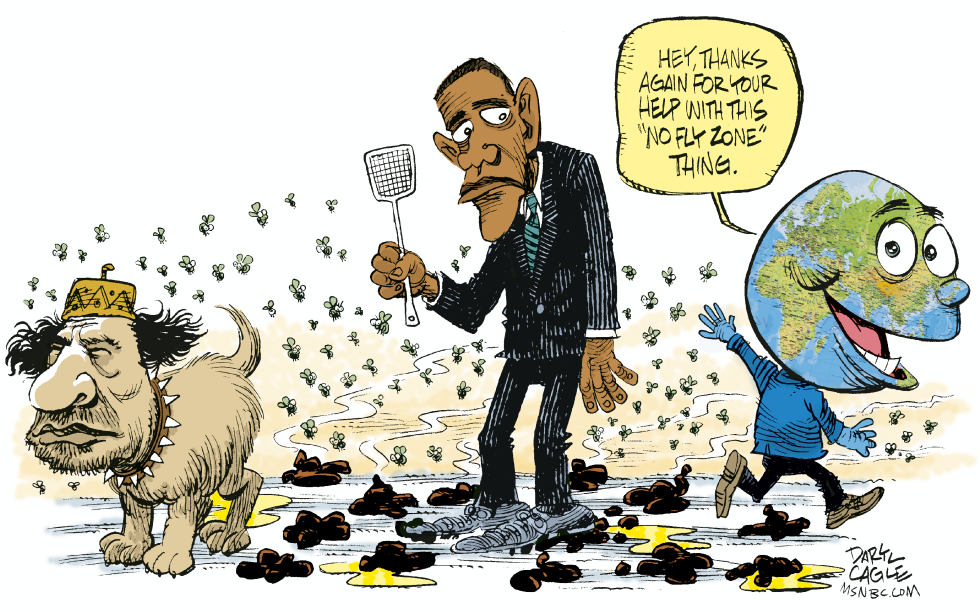  LIBYA NO FLY ZONE  by Daryl Cagle