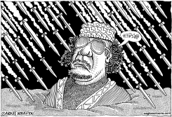 GADDAFI FLUMMOXED by Monte Wolverton
