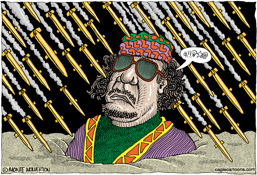 Gaddafi flummoxed COLOR