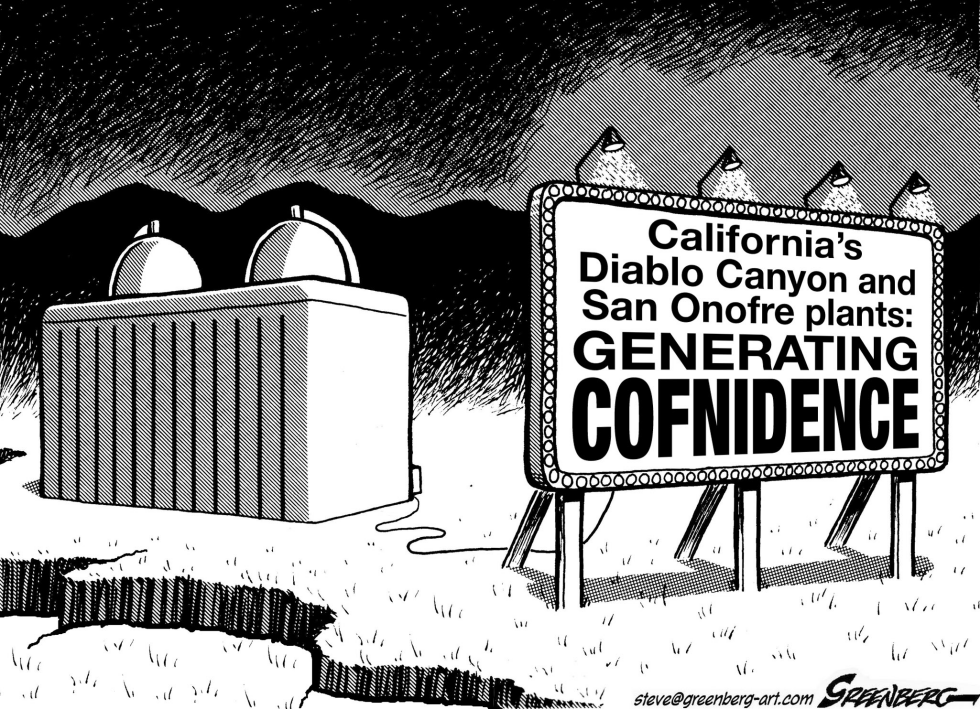 CALIF nuclear plants bw