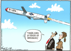 WAR ON LIBYA by Bob Englehart