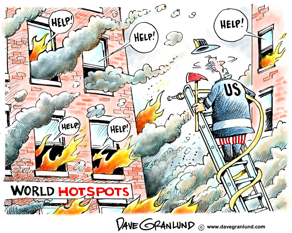  US AND WORLD HOTSPOTS by Dave Granlund