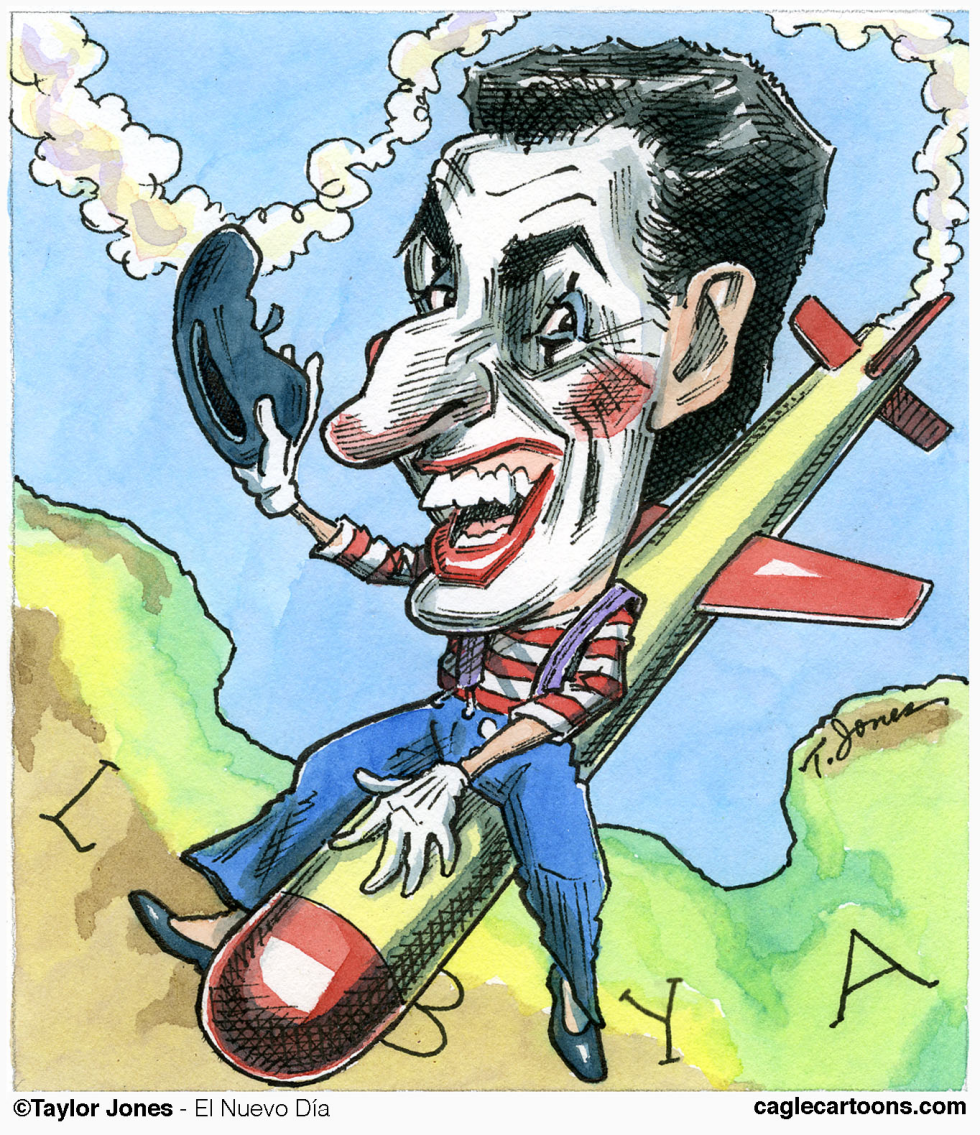 Sarkozy les américain mimer - COLOR