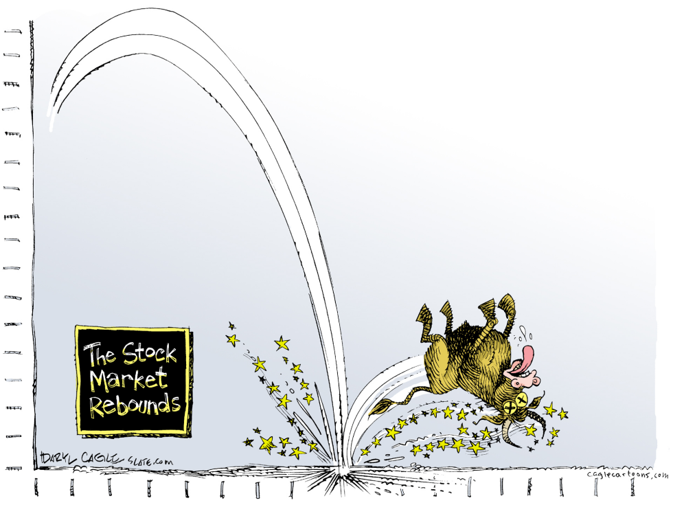  STOCK MARKET REBOUNDS by Daryl Cagle