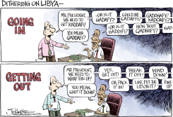 OBAMA DITHERING by Joe Heller