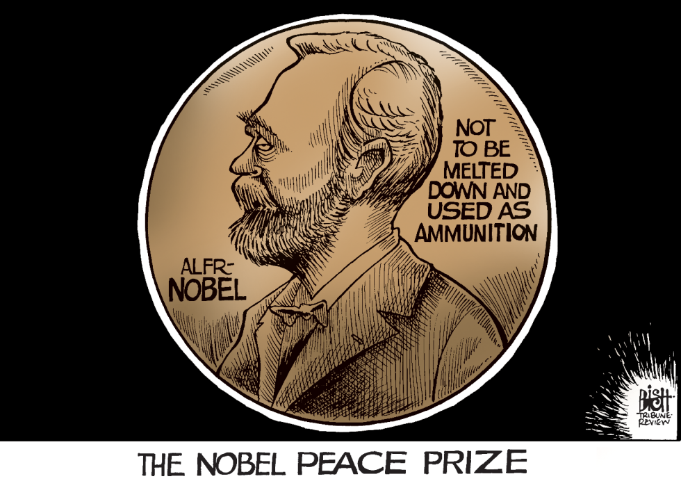 OBAMAS PEACE PRIZE, COLOR