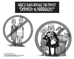 BEST DEFENSE OF MARRIAGE BW by John Cole