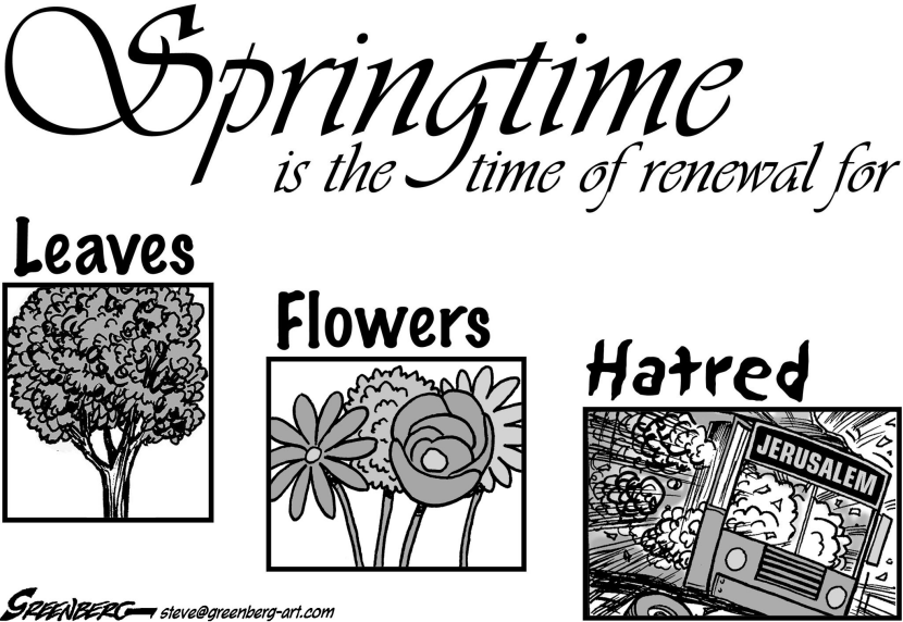 Mideast Springtime bw