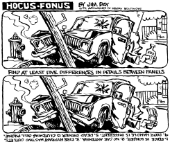 TEXTING BEHIND THE WHEEL by Jim Day