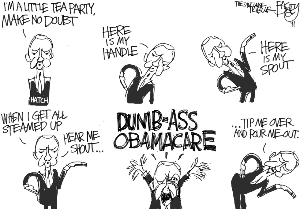  BORIN ORRIN HATCH by Pat Bagley